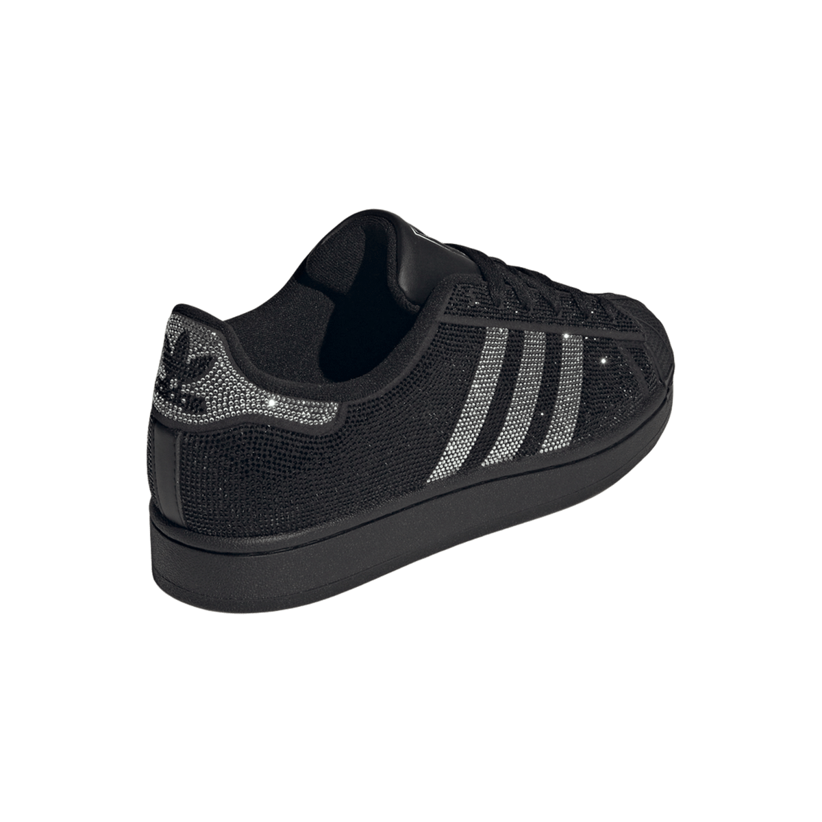adidas Superstar II Rhinestone Black Silver (Women's)