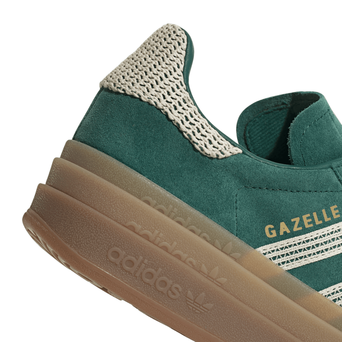 adidas Gazelle Bold Collegiate Green White Gold (Women's)