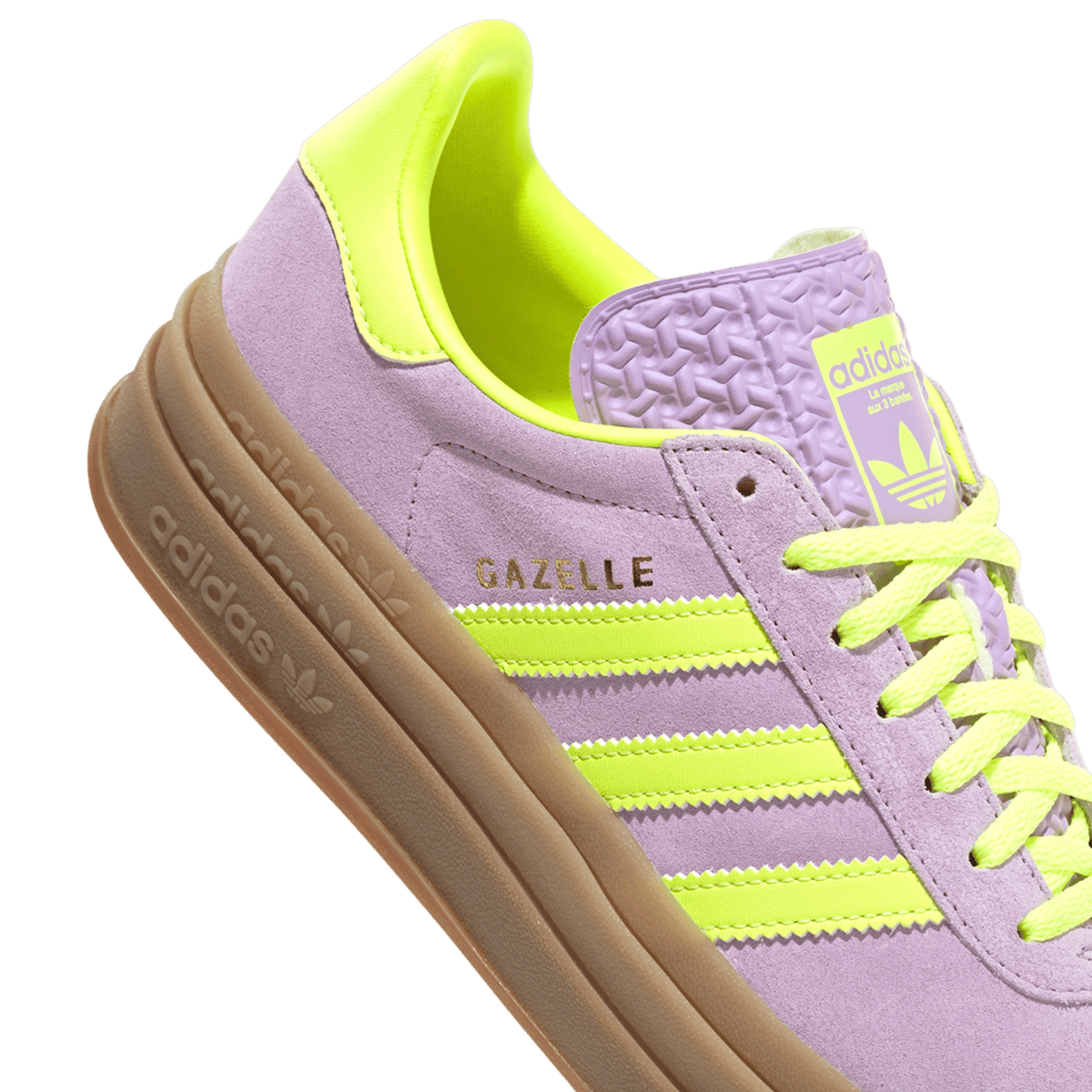 adidas Gazelle Bold Powder Plum Solar Yellow (Women's)