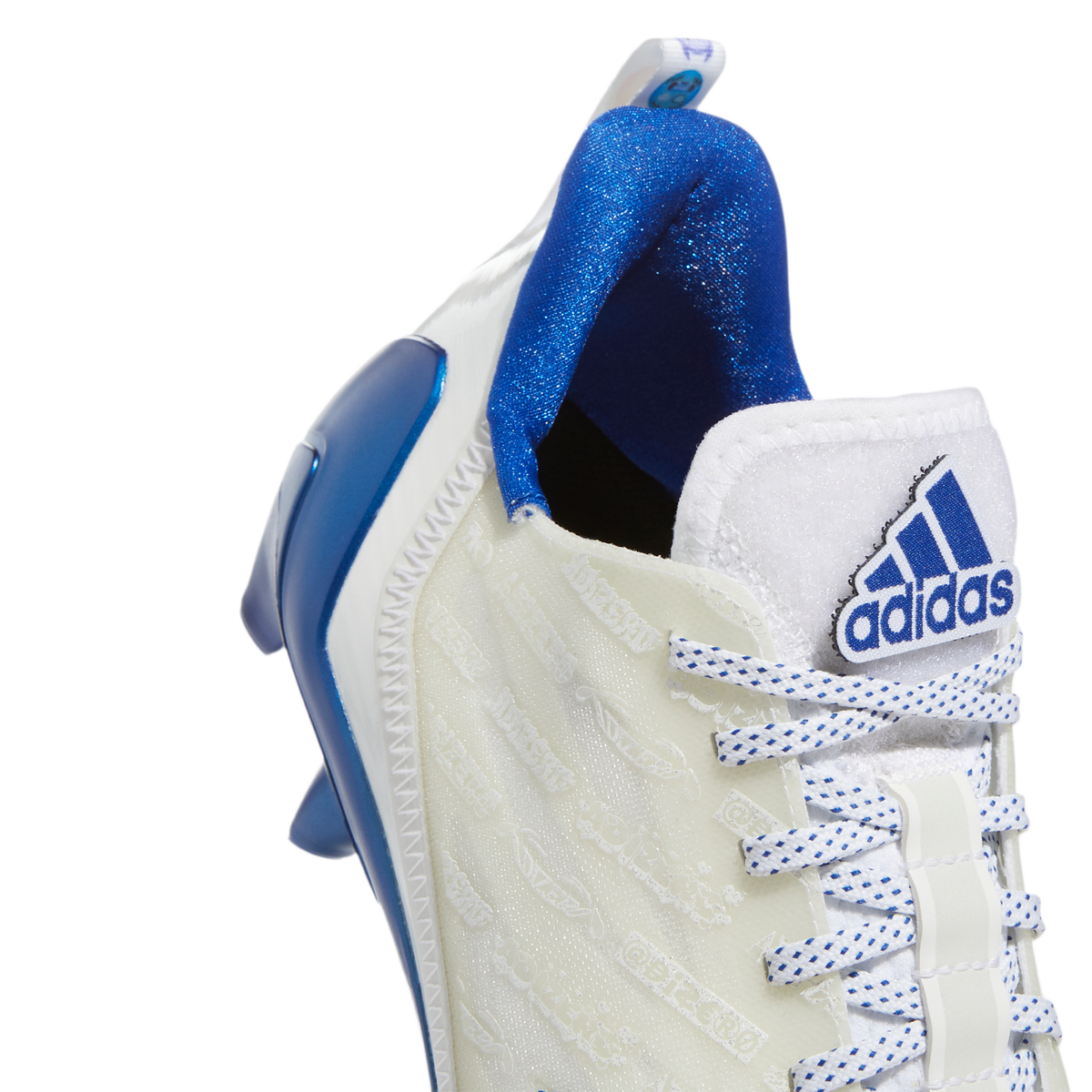 adidas Adizero Cleats White Royal Blue