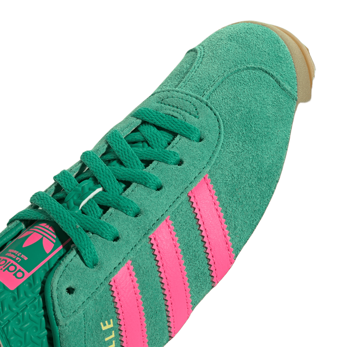 adidas Gazelle Bold Court Green Lucid Pink (Women's)