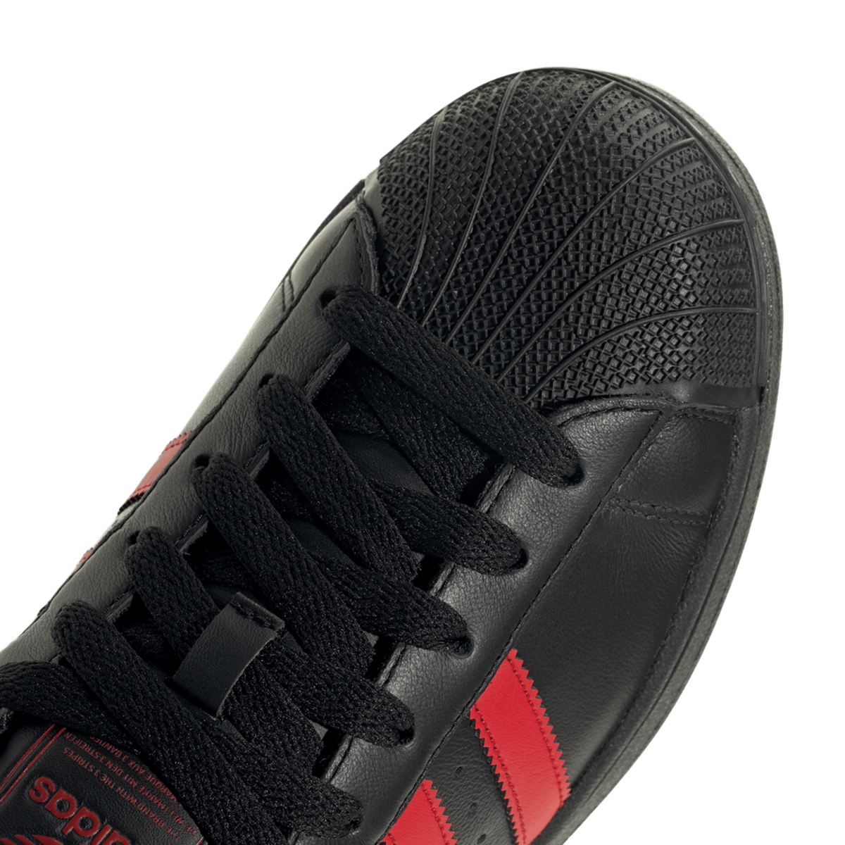 adidas Superstar II Black Scarlet