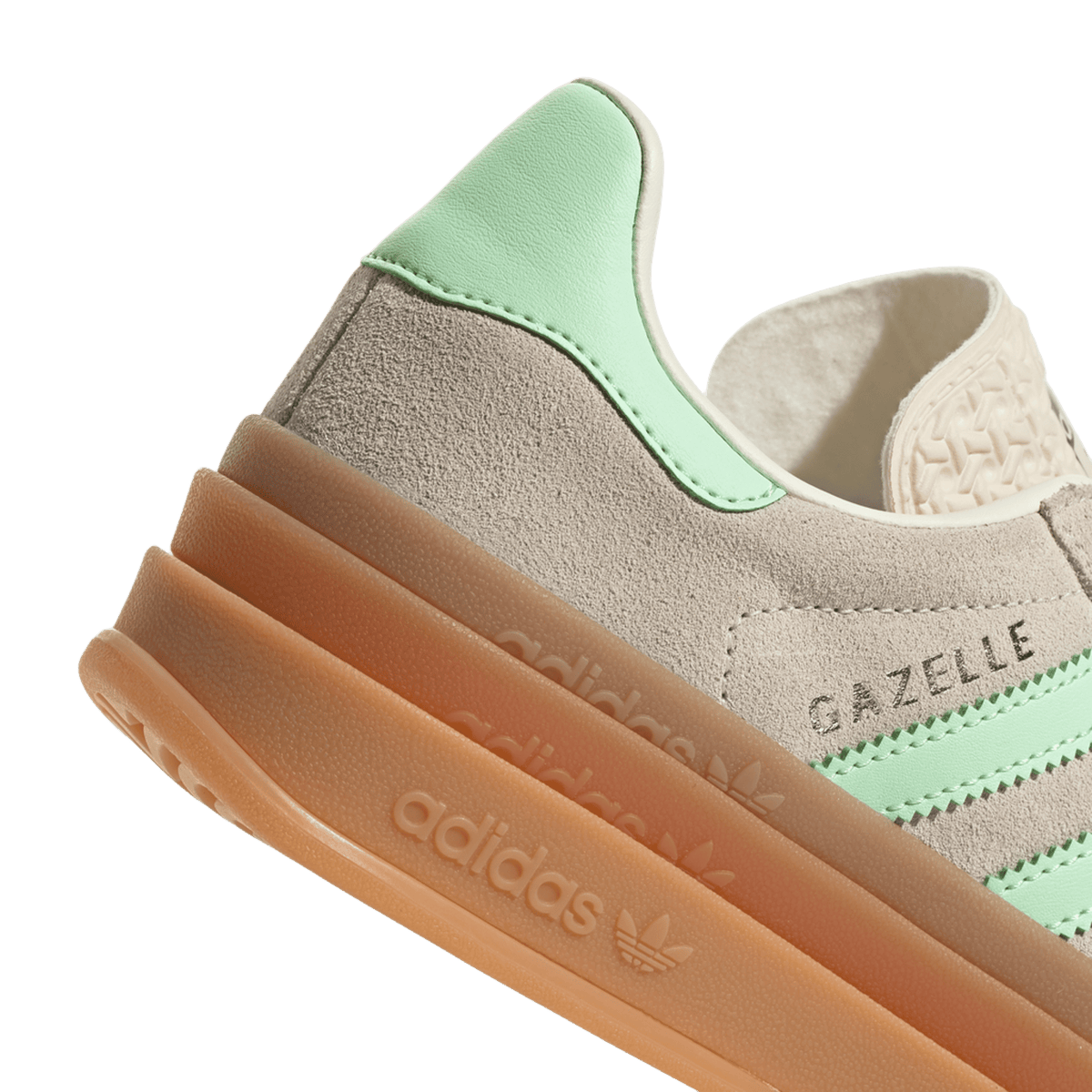 adidas Gazelle Bold Wonder White Semi Green Spark (GS)