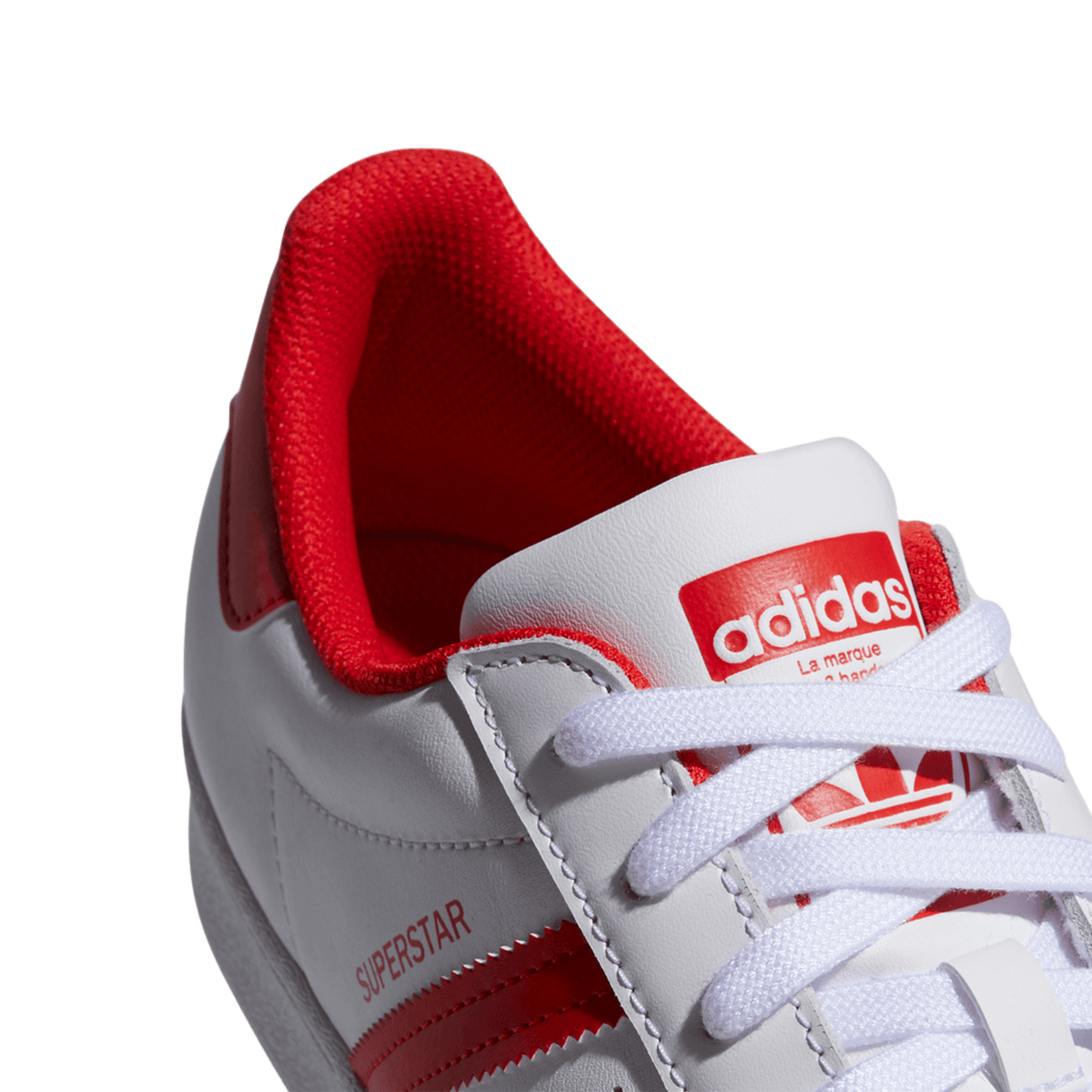 adidas Superstar Cloud White Vivid Red
