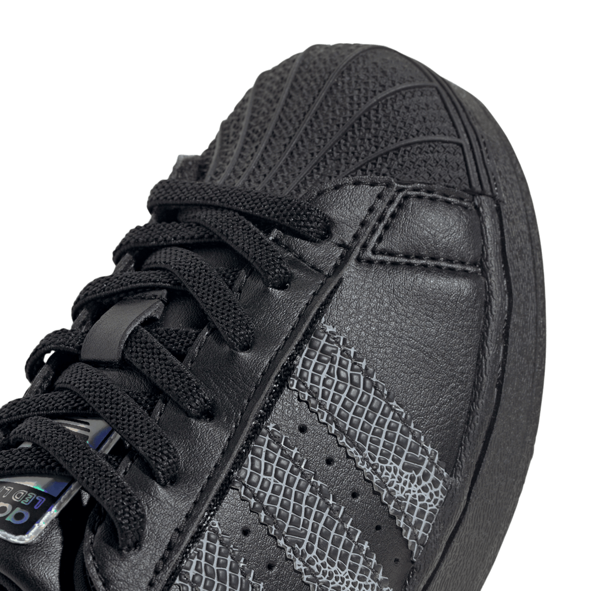 adidas Superstar LED Lights Comfort Closure Core Black Red (PS)