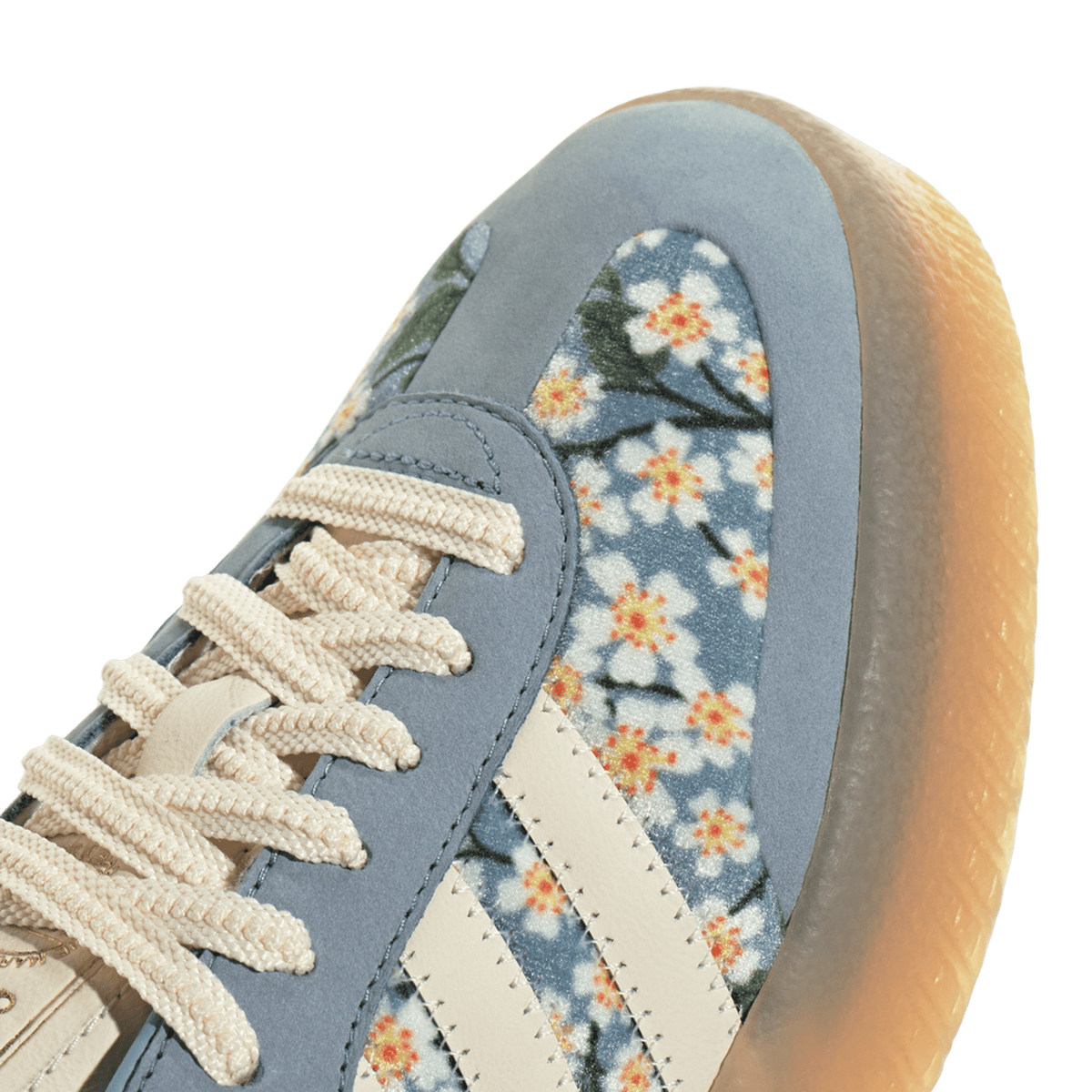 adidas Sambae Liberty London Floral Embroidery Blue Cream White (Women's)