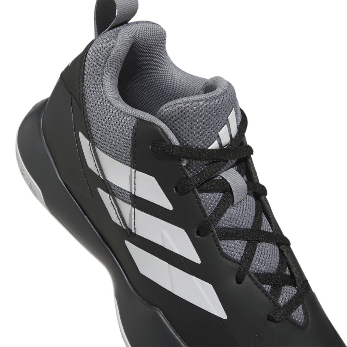 adidas Cross 'Em Up Select Core Black Cloud White Grey Three (GS)