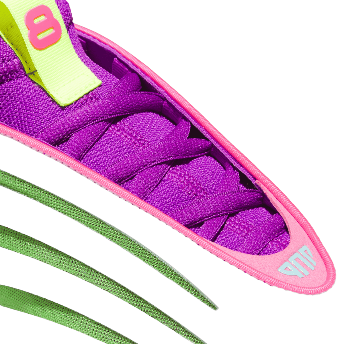 adidas Harden Vol. 9 Jalen Williams White Lucid Lime Pink