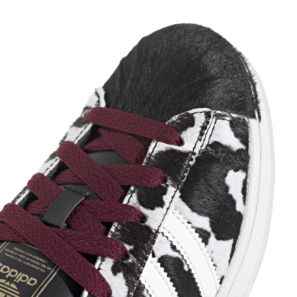 adidas Superstar II Cow Print Black Off White Women's