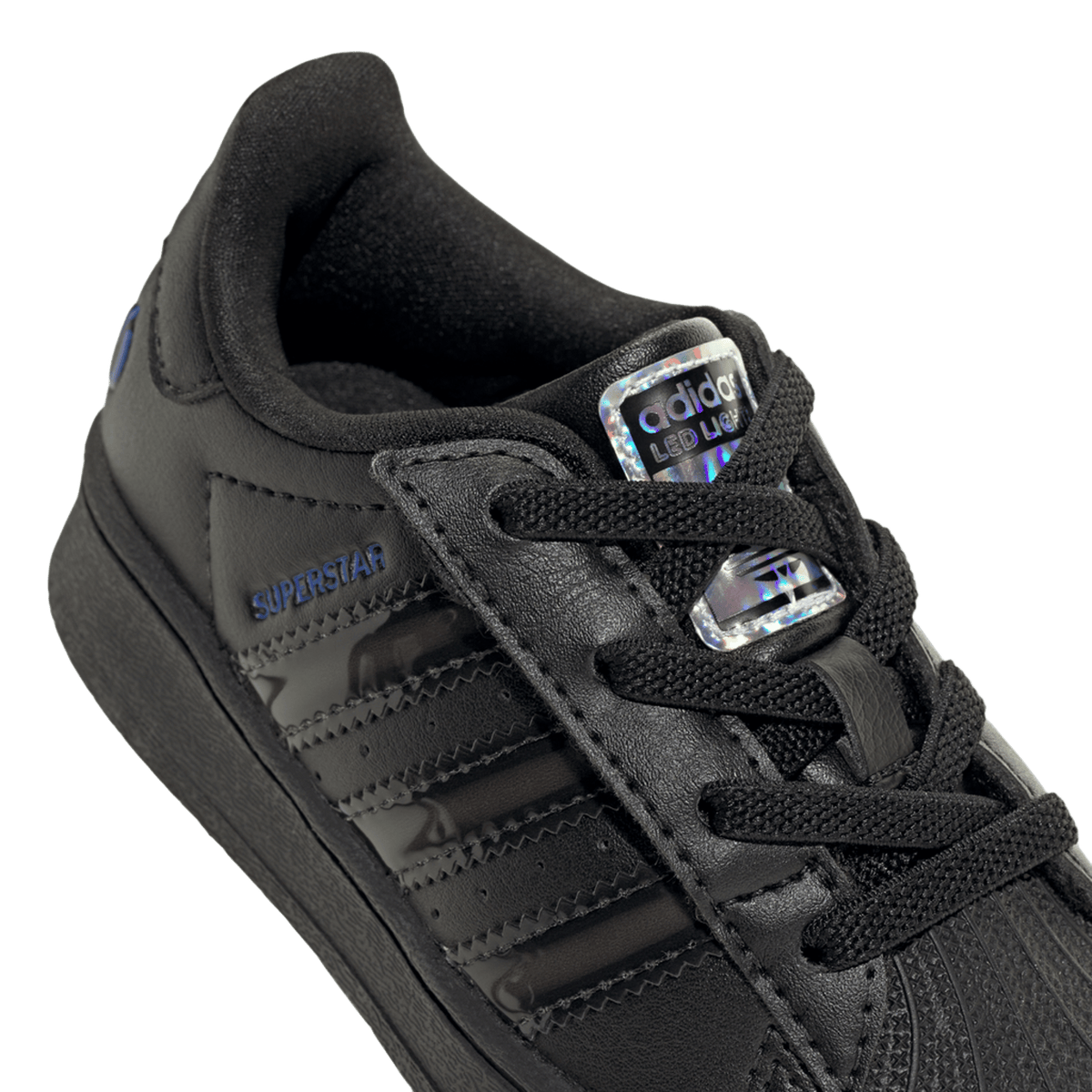 adidas Superstar LED Lights Comfort Closure Core Black Preloved Violet (TD)