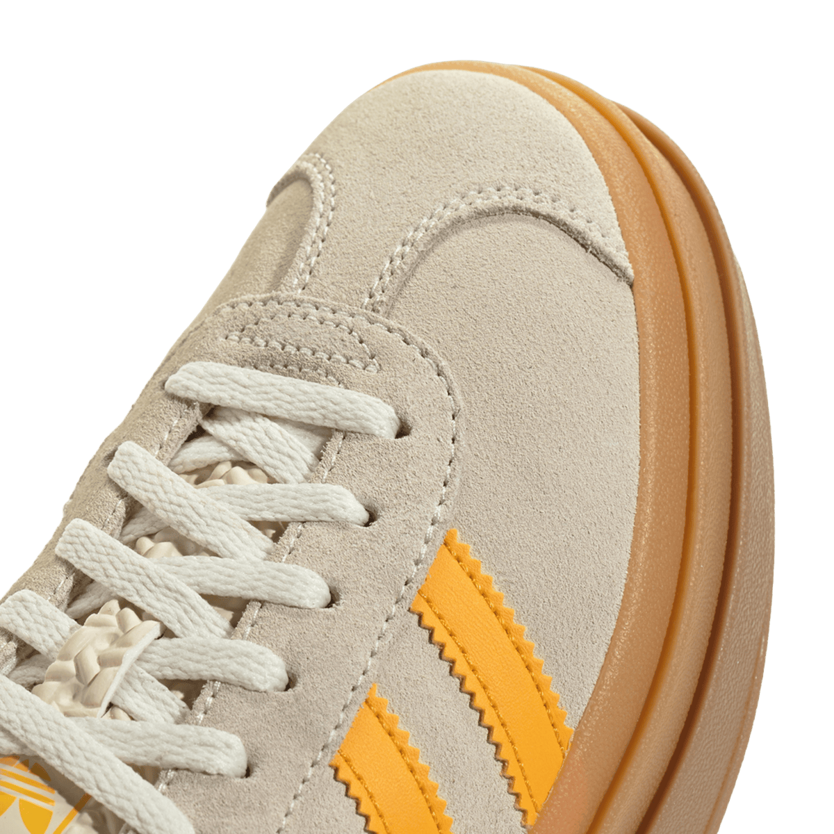 adidas Gazelle Bold Wonder White Crew Yellow (GS)