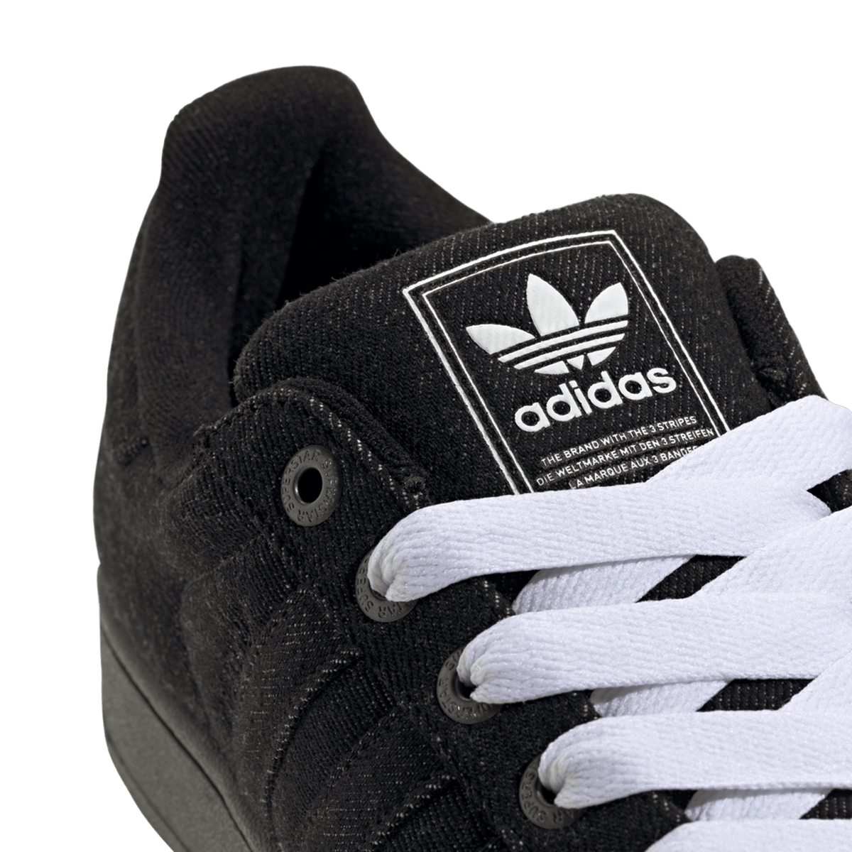 adidas Superstar II Black Denim