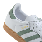 adidas Samba OG Cloud White Silver Green (GS)