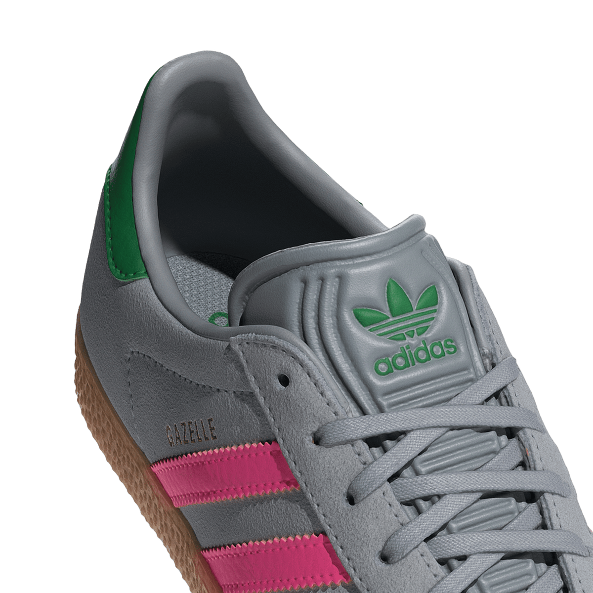 adidas Gazelle Halo Silver Lucid Pink Green (GS)
