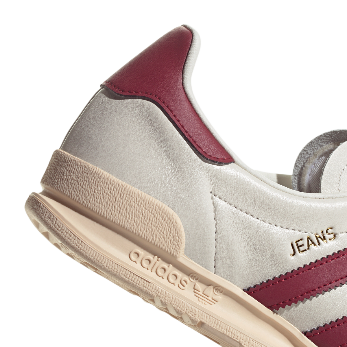 adidas Jeans Chalk White Collegiate Burgundy