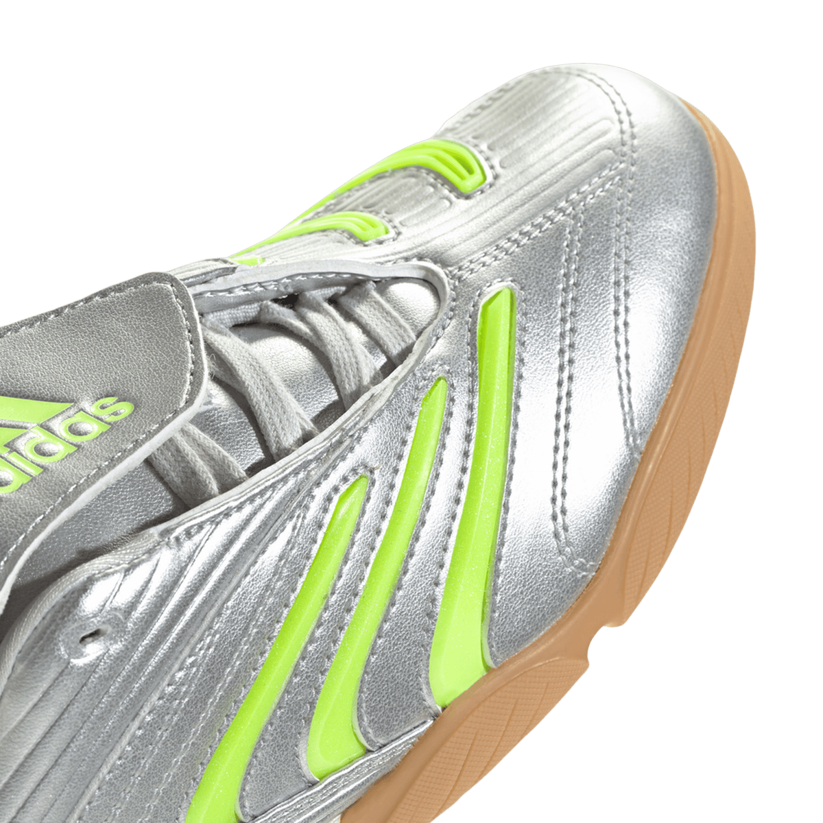 adidas Predator Sala Silver Metallic Signal Green (Women's)