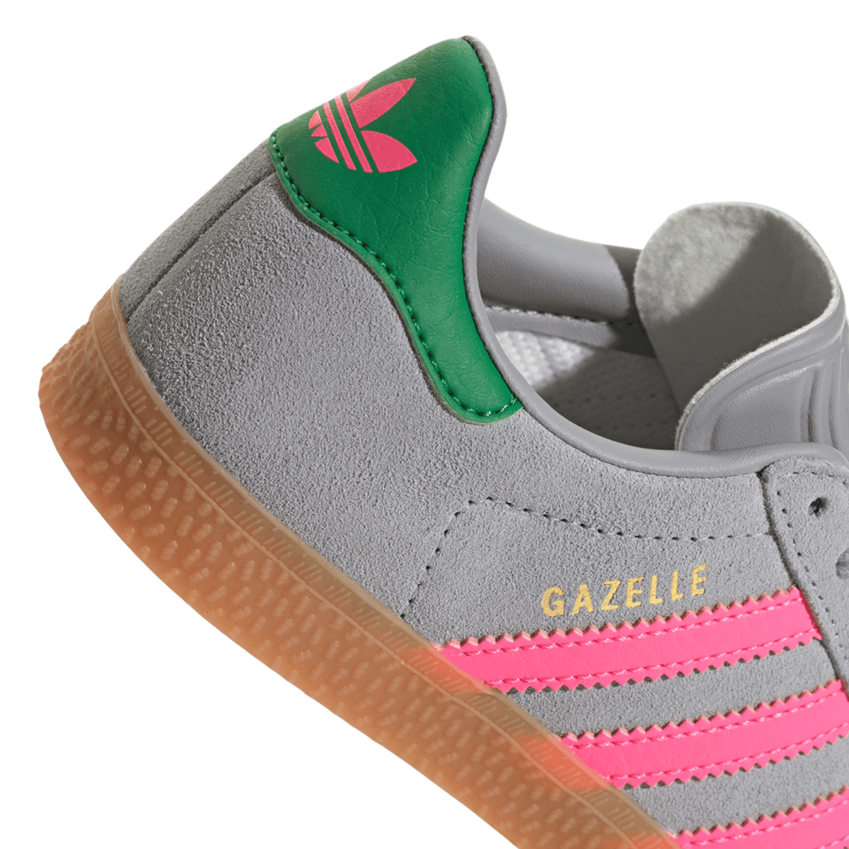adidas Gazelle Halo Silver Lucid Pink Green (PS)
