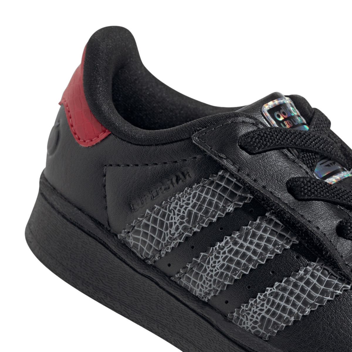 adidas Superstar LED Lights Comfort Closure Core Black Red (TD)