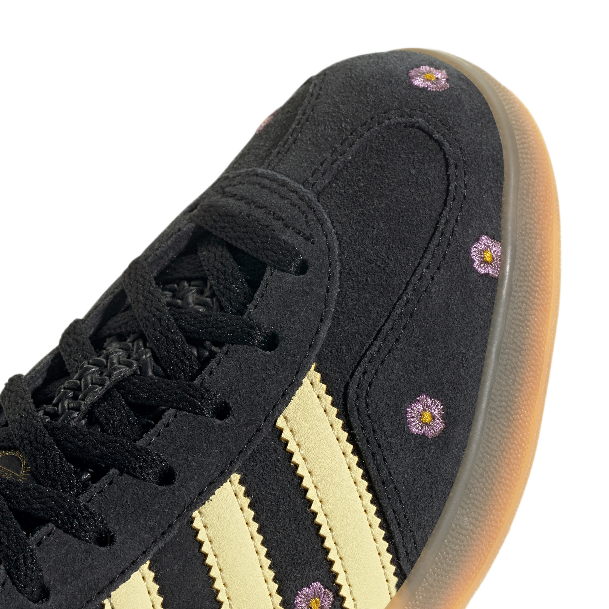adidas Gazelle Indoor Core Black Almost Yellow Floral (Women's)
