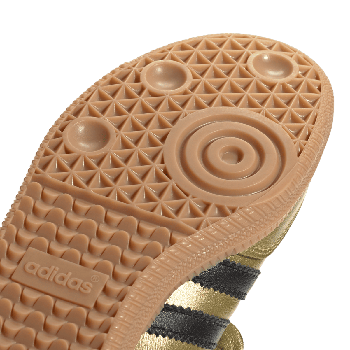 adidas Samba LT Gold Metallic Black Gum (Women's)