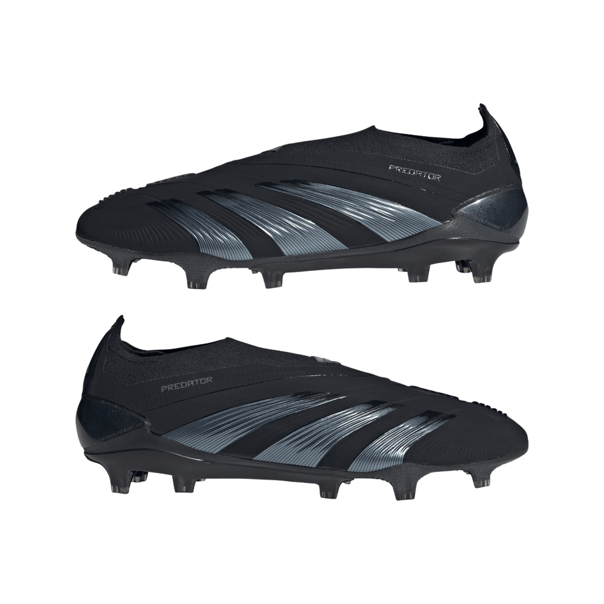 adidas Predator 24 Elite Laceless FG Core Black Carbon