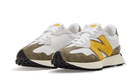 New Balance 327 White Yellow Olive
